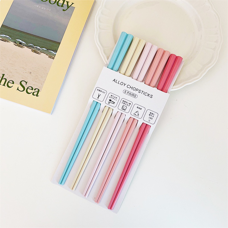 아무도 없는 바다 SeaALLOY CHOPSTICKS PAIRS止めのデザインが使えますAに180