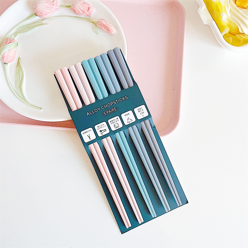 ALLOY CHOPSTICKS5 PAIRS止めのデザインが使えますえる220