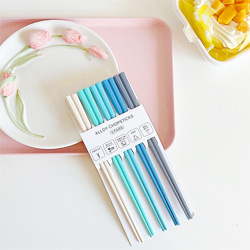 ALLOY CHOPSTICKS5 PAIRS止めデザインます